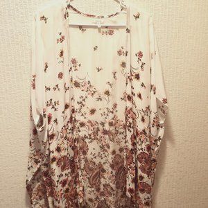 Maurices Floral Ruana